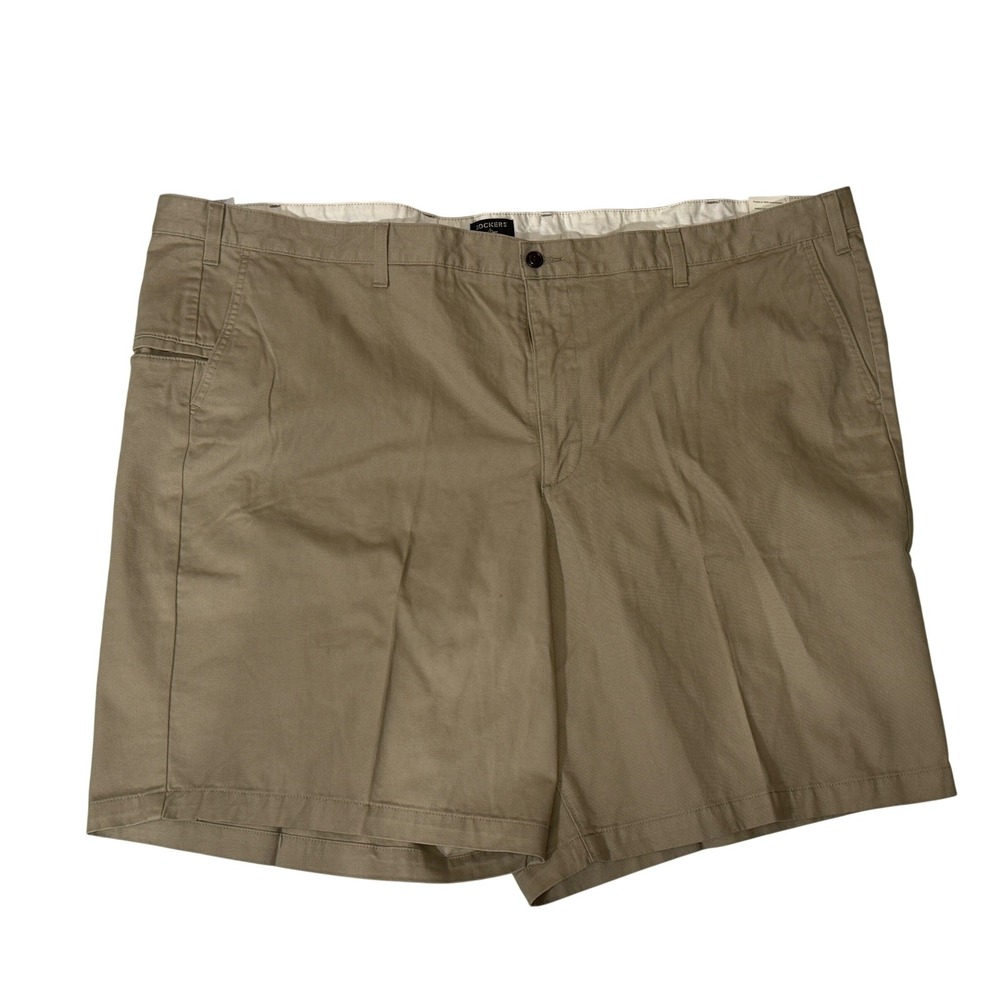 Dockers Perfect Short Mens 54 Big and Tall Khaki Tan Chino Shorts 10.5 Inseam‎
